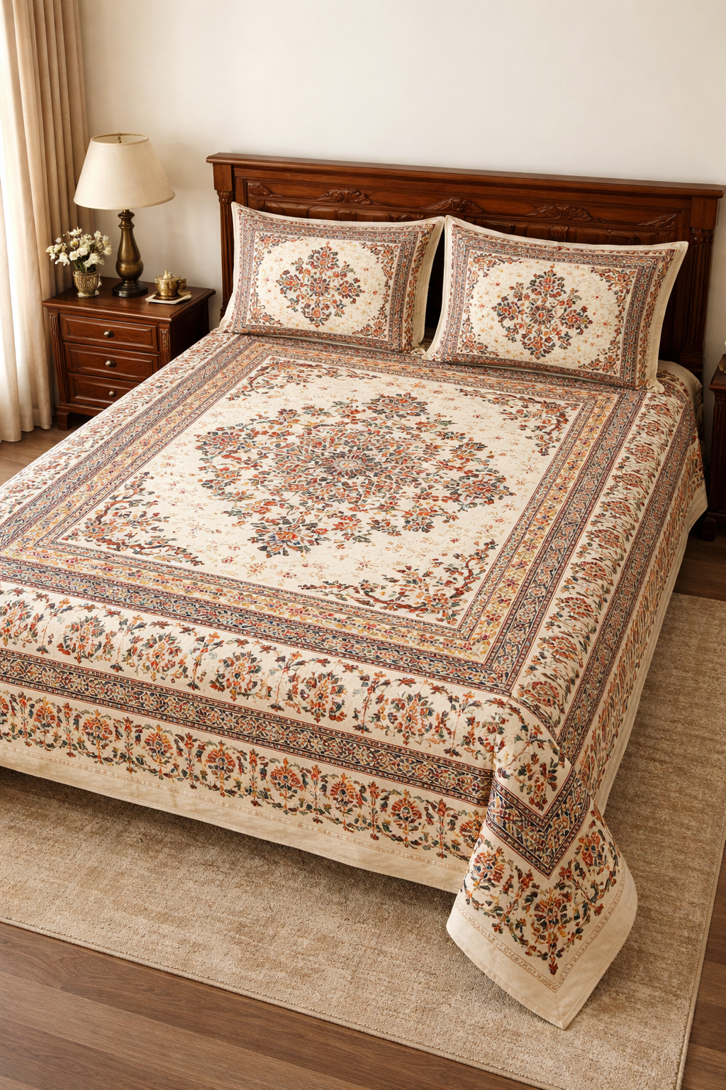 Jaipuri Cotton Bedsheets